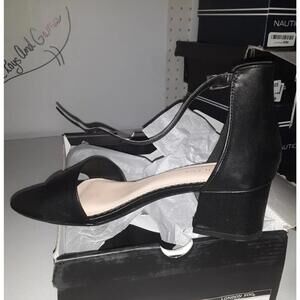 WOMENS London Fog LFW-NIKKI BLACK smooth DRESS SHOES heel Size 8 M US,NEW (#62j)